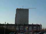 [Tower blocks viewed from Knight's Lane 14/12/2001 - &copy; 2001 Graham Johnson.]