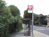 ["Haselbury Road" bus stop westbound (16/10/2002).]