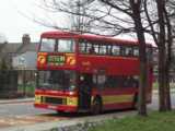 [First Leyland Olympian/Northern Counties LN132 on route W8 at the Bounces Road stop on the Hertford Road 05/03/2003 - &copy; 2003 Graham Johnson.]