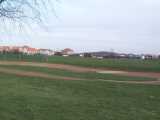 [The old cycle speedway track still exists in the corner of Montagu Recreation Ground (09/02/2004).]