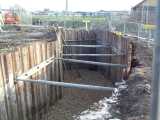 [Saddlers Mill&nbsp;Stream diversion works (25/02/2004).]