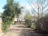 [The footpath from Chichester Road to the railway bridge (31/3/2004).]