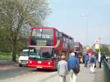 [A Stoke Newington bound 349 at the relocated Edmonton Green southbound stop (26/04/2004).]