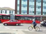 [The relocated Park Road stop leaves the buses opposite Brettenham Road which seems inappropriate (26/04/2004).]