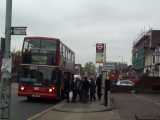 [Northbound bus stop opposite Brettenham Road (11/05/2004).]