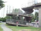 [A walk over the footbridge (24/06/2004).]