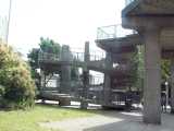[A walk over the footbridge (24/06/2004).]