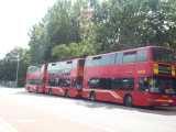 [Since the bus station closure the 191 has been standing on the Hertford Road (27/08/2004).]
