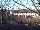 [Demolition of Barbot Estate maisonettes (24/01/2005).]