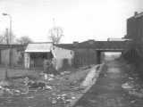 [A view of the second low level station running under New Road in 1965.]